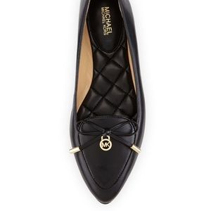 Michael Kors Nancy flat, black leather, size 7